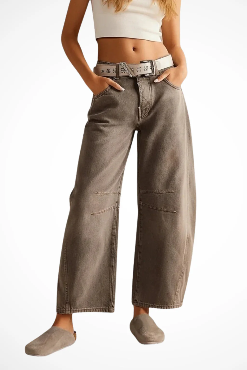 Anna | Women High Rise Wide Leg Denim Jeans - Image 6