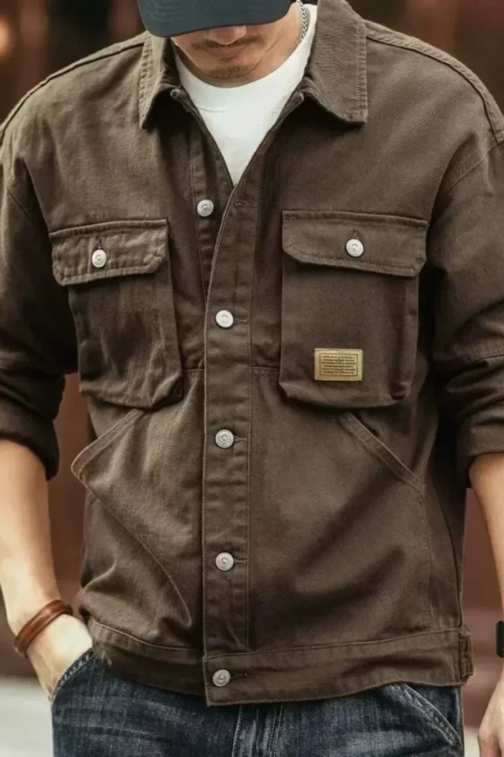 Brody | Men Relaxed Fit Multi Pocket Denim Jacket - Image 9