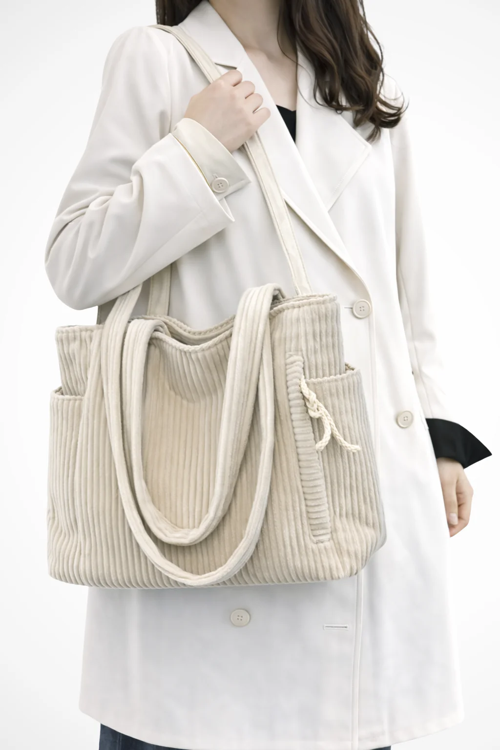 Cordelia | Women Corduroy Everyday Tote Bag - Image 10