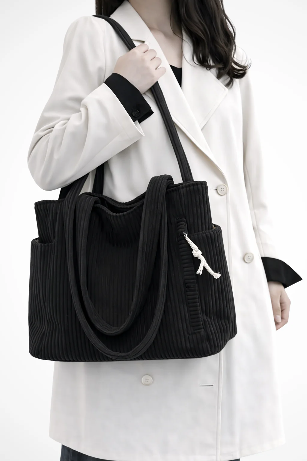 Cordelia | Women Corduroy Everyday Tote Bag - Image 4