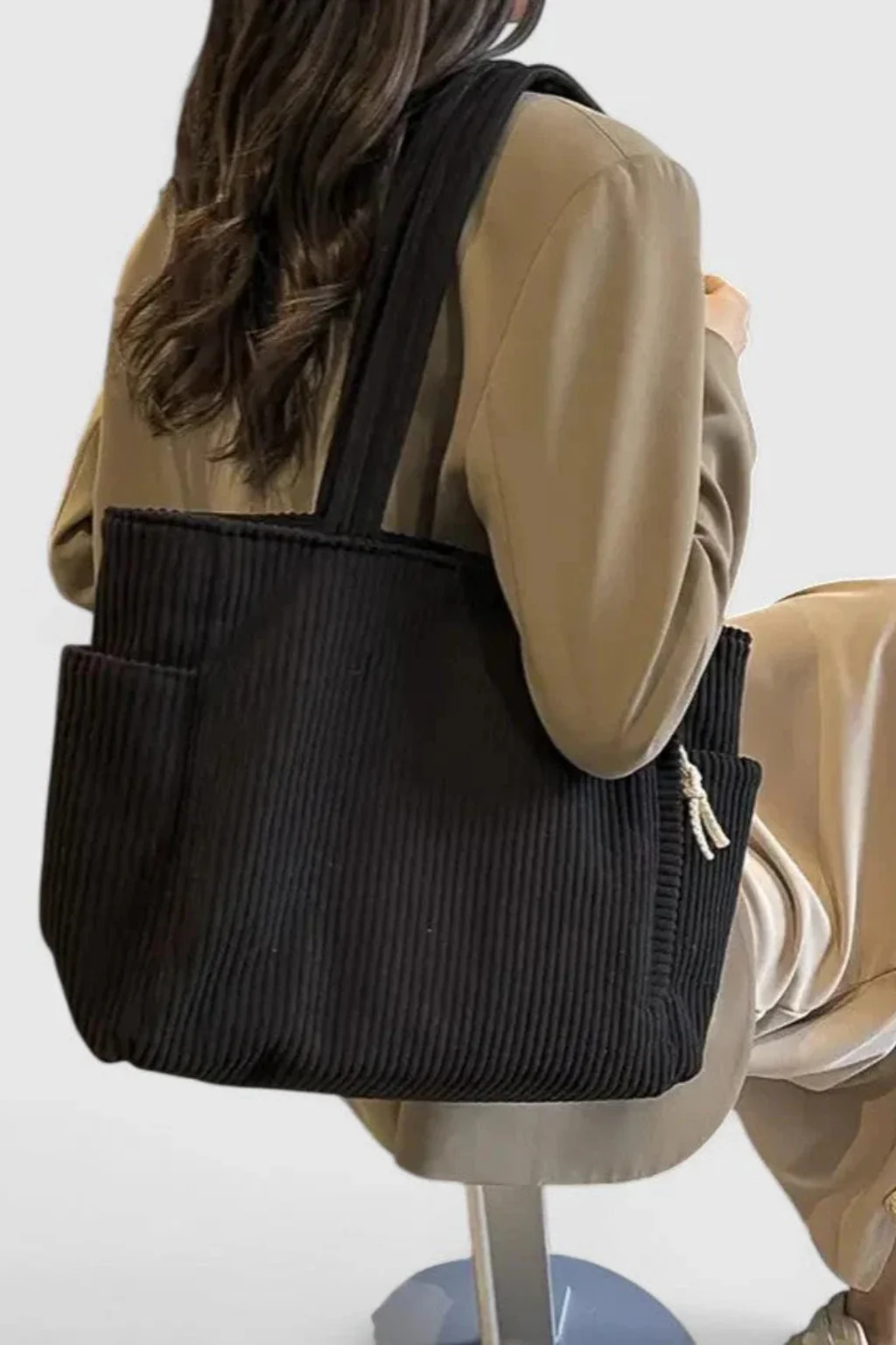 Cordelia | Women Corduroy Everyday Tote Bag - Image 6