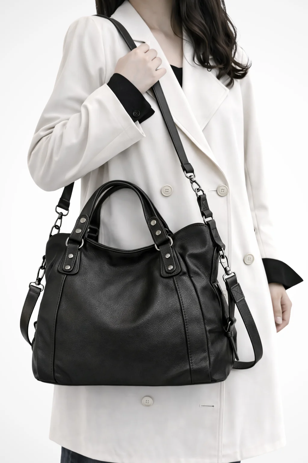 Elowen | Women Stud Detail Shoulder Bag - Image 3