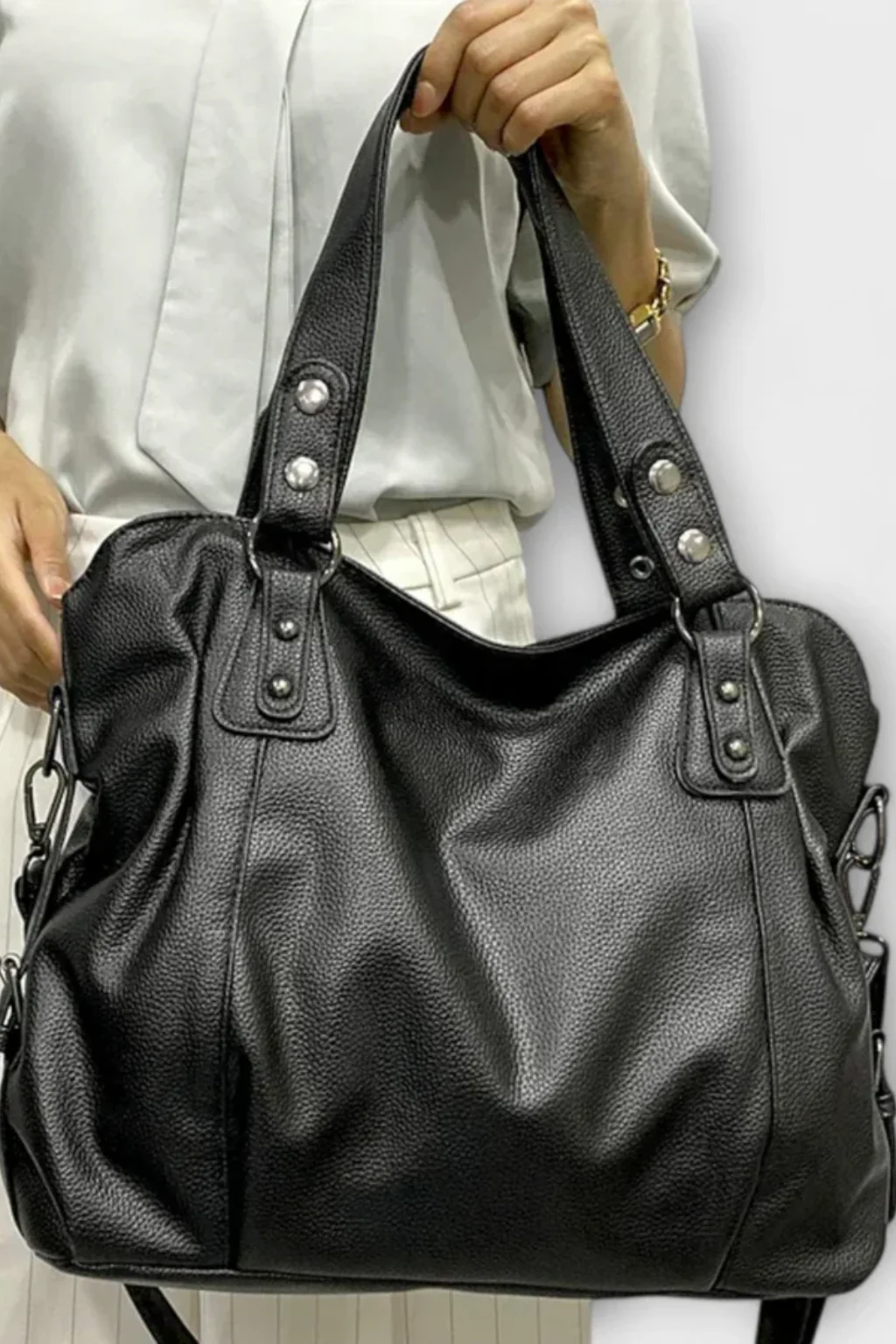 Elowen | Women Stud Detail Shoulder Bag - Image 7