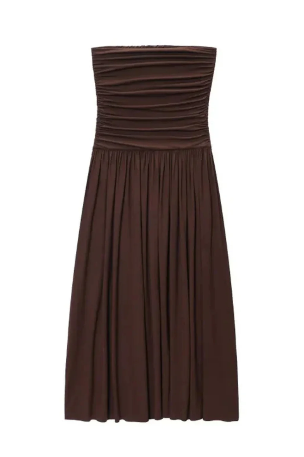 Isabella | Women’s Strapless Pleated Maxi Summer Dress - Image 8