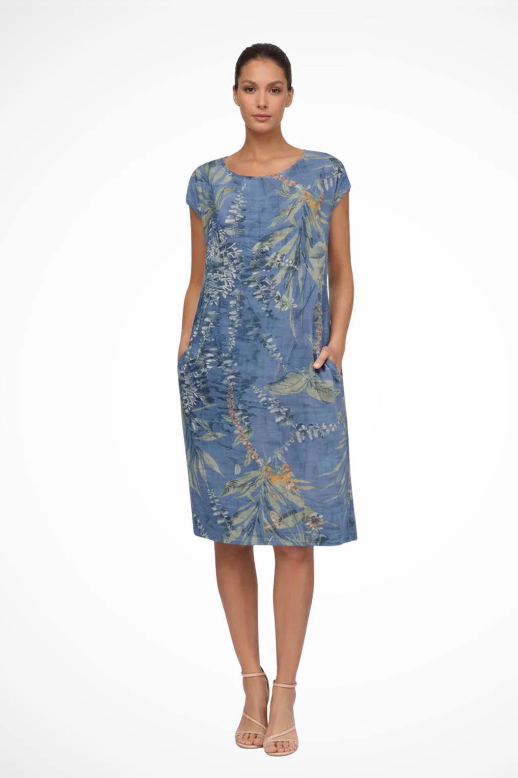 Ivy | Women Casual Relaxed Fit Summer Dress with Botanical Print - Image 4