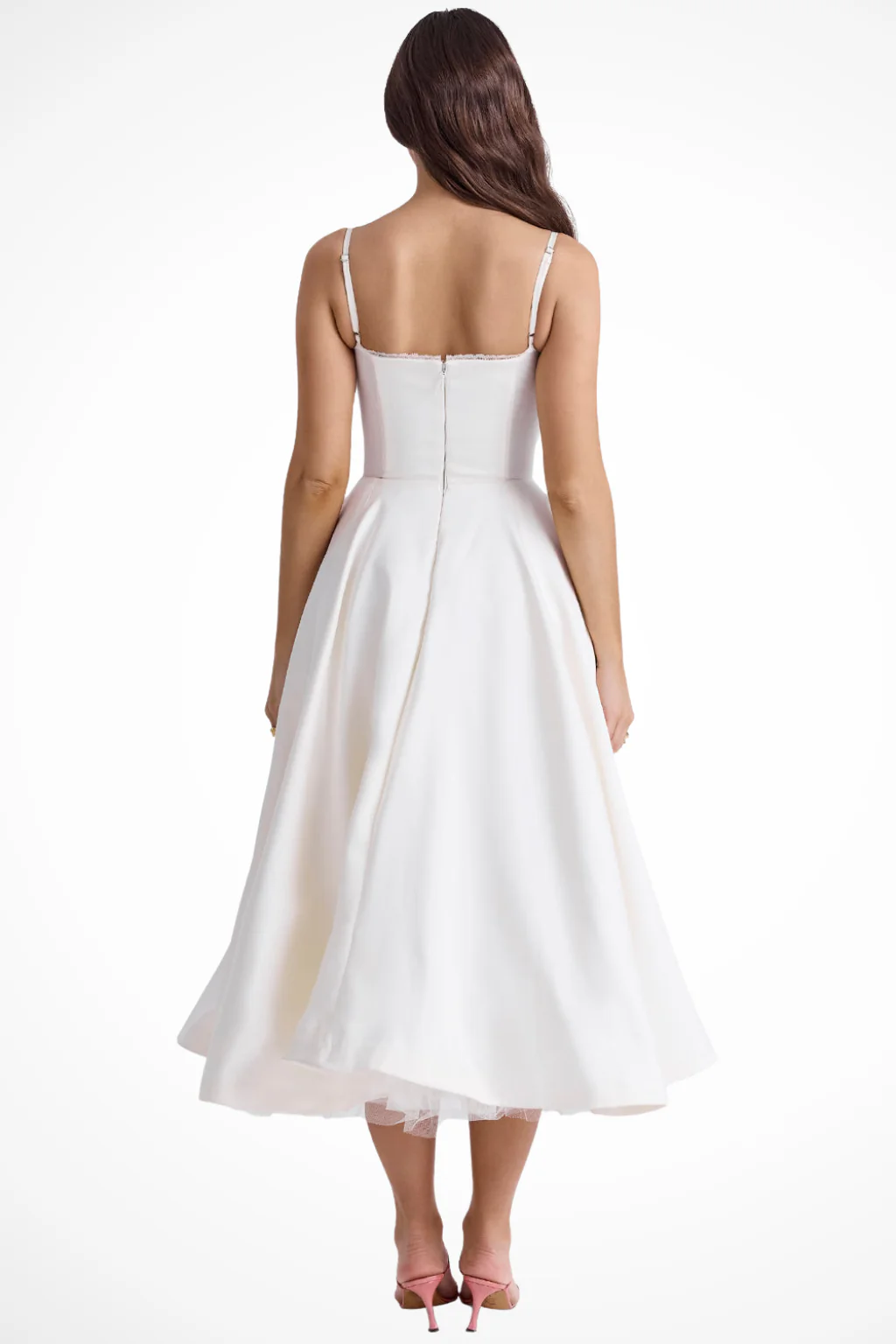 June | Women Corset Wedding Guest Midi Dress - Image 3