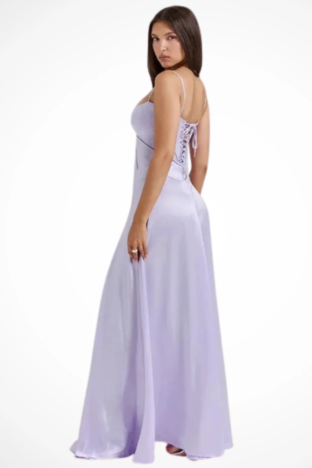 Lorenna | Women Satin Corset Wedding Guest Maxi Dress - Image 10