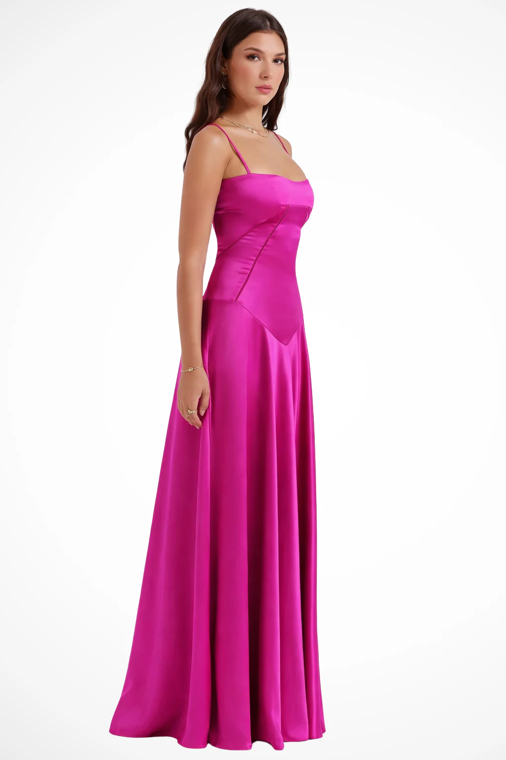 Lorenna | Women Satin Corset Wedding Guest Maxi Dress - Image 19