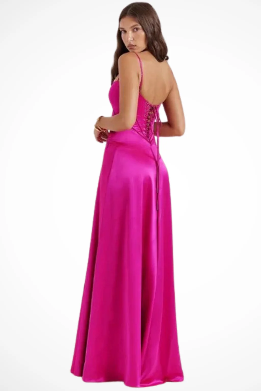 Lorenna | Women Satin Corset Wedding Guest Maxi Dress - Image 23