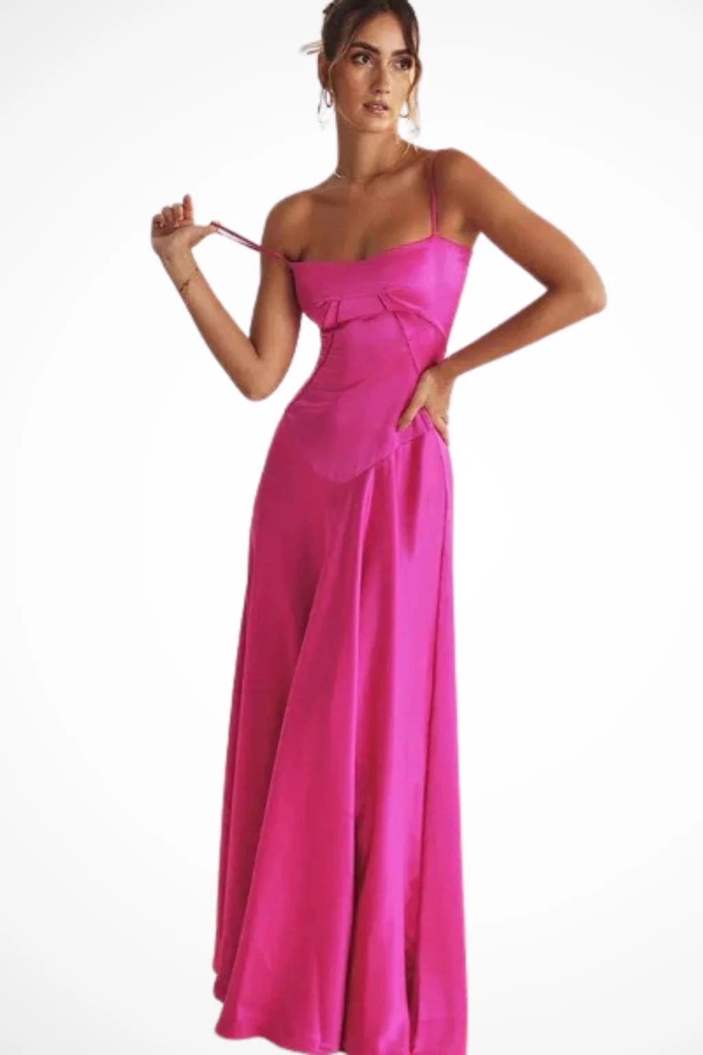 Lorenna | Women Satin Corset Wedding Guest Maxi Dress - Image 25