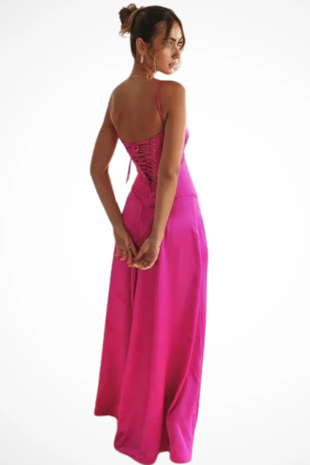 Lorenna | Women Satin Corset Wedding Guest Maxi Dress - Image 26