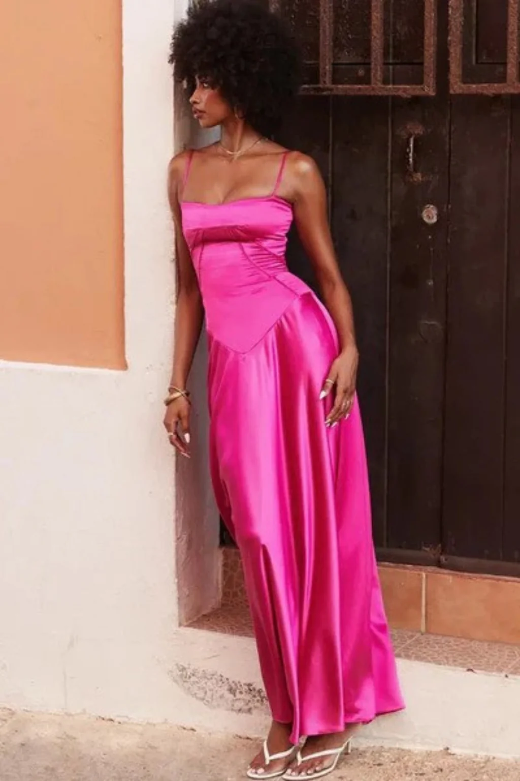 Lorenna | Women Satin Corset Wedding Guest Maxi Dress - Image 27