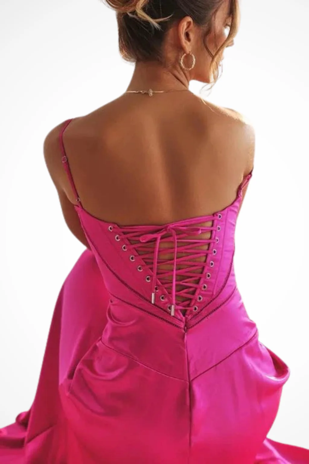 Lorenna | Women Satin Corset Wedding Guest Maxi Dress - Image 34