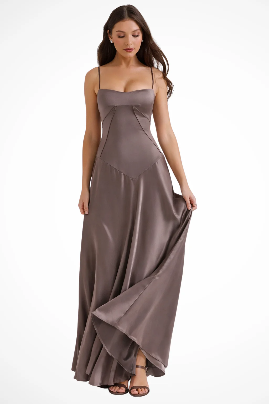 Lorenna | Women Satin Corset Wedding Guest Maxi Dress - Image 38