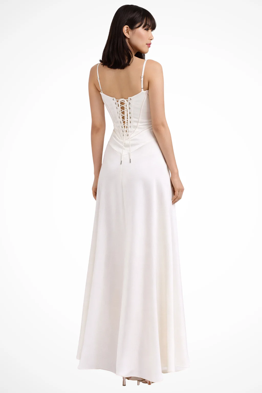 Lorenna | Women Satin Corset Wedding Guest Maxi Dress - Image 4