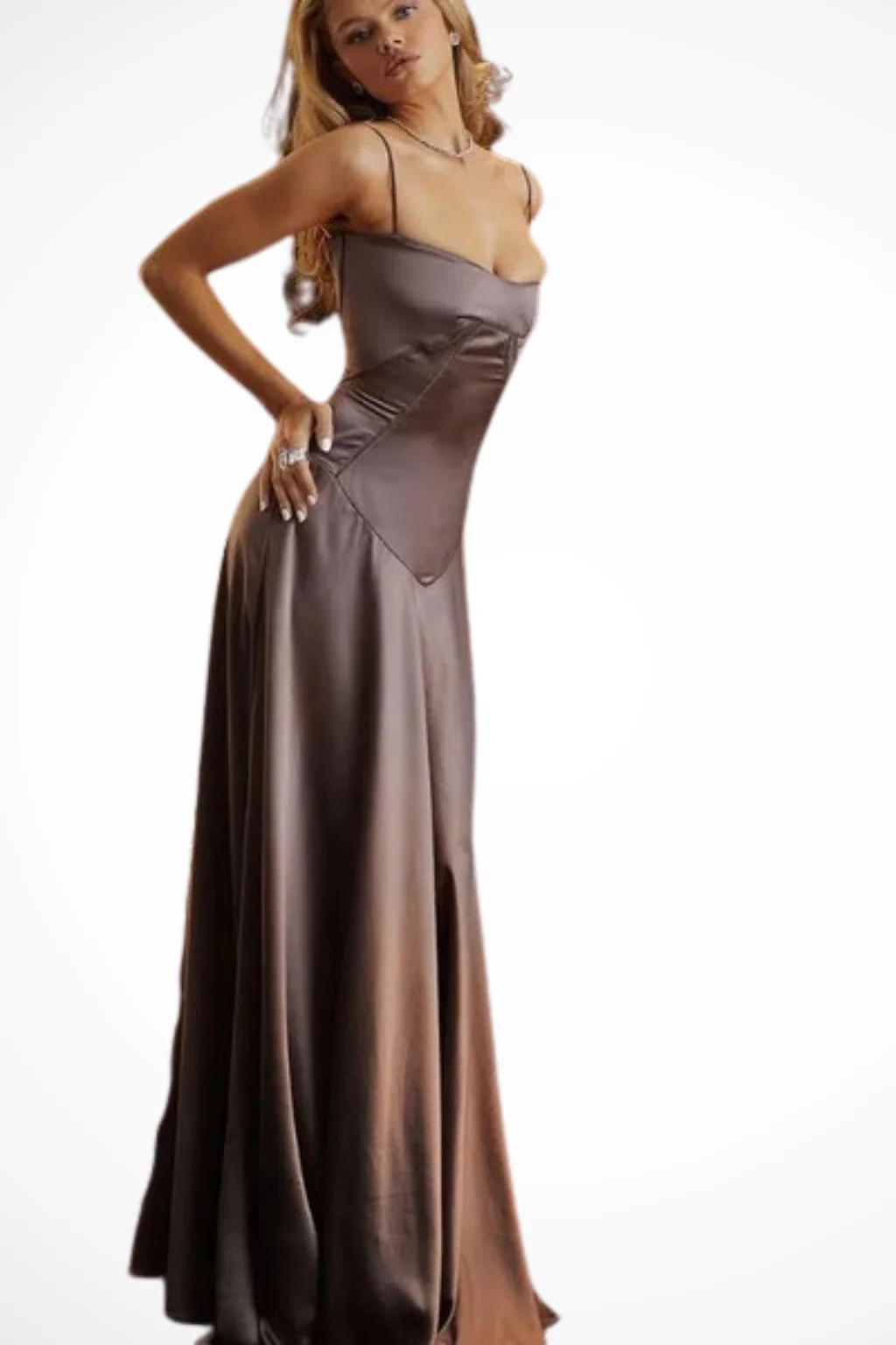 Lorenna | Women Satin Corset Wedding Guest Maxi Dress - Image 40