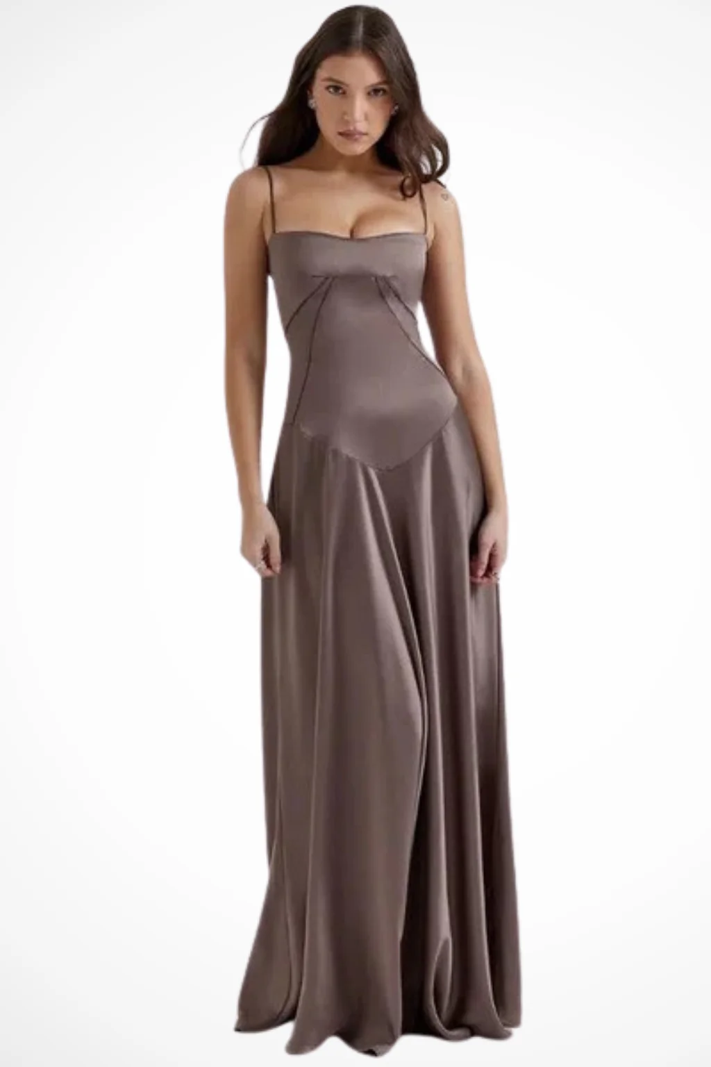 Lorenna | Women Satin Corset Wedding Guest Maxi Dress - Image 44