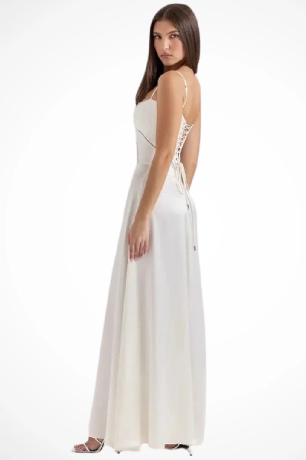 Lorenna | Women Satin Corset Wedding Guest Maxi Dress - Image 7