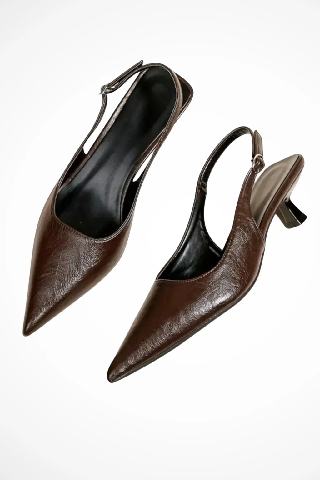 Lucinda | Women Pointed Toe Slingback Kitten Heels - Image 9