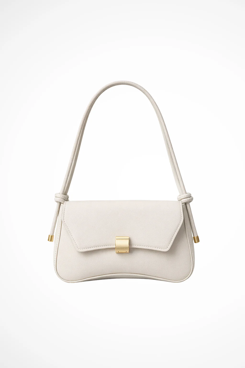 Maravelle | Women Minimalist Shoulder Bag with Gold Clasp - Image 3