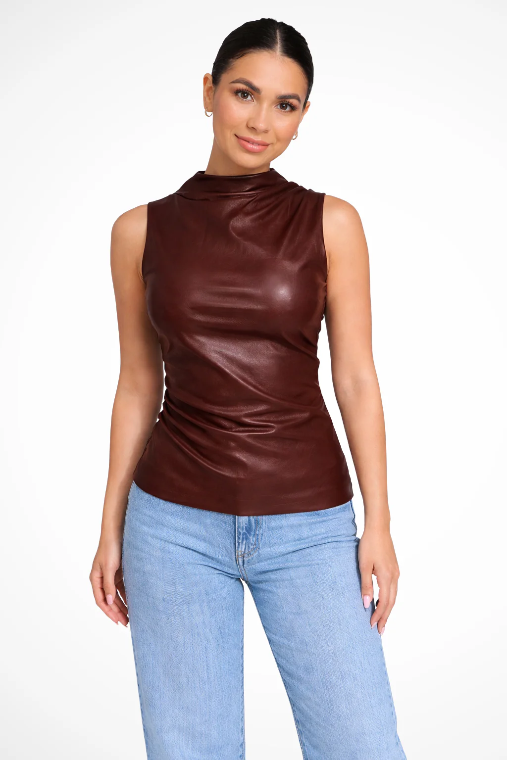 Marlowe | Women Sleeveless High Neck Chic Summer Top - Image 3