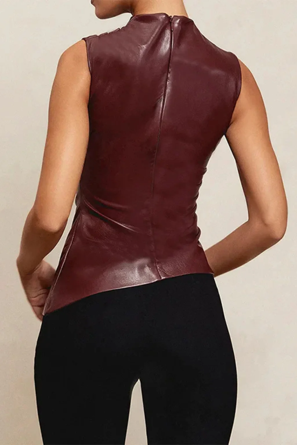 Marlowe | Women Sleeveless High Neck Chic Summer Top - Image 4