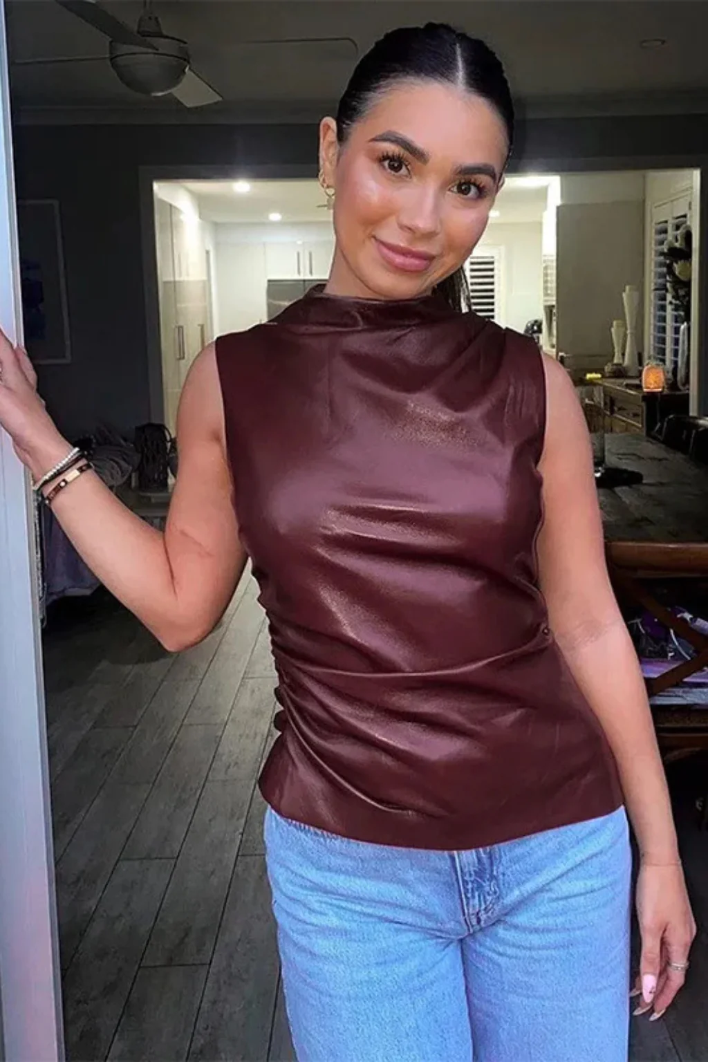 Marlowe | Women Sleeveless High Neck Chic Summer Top - Image 6