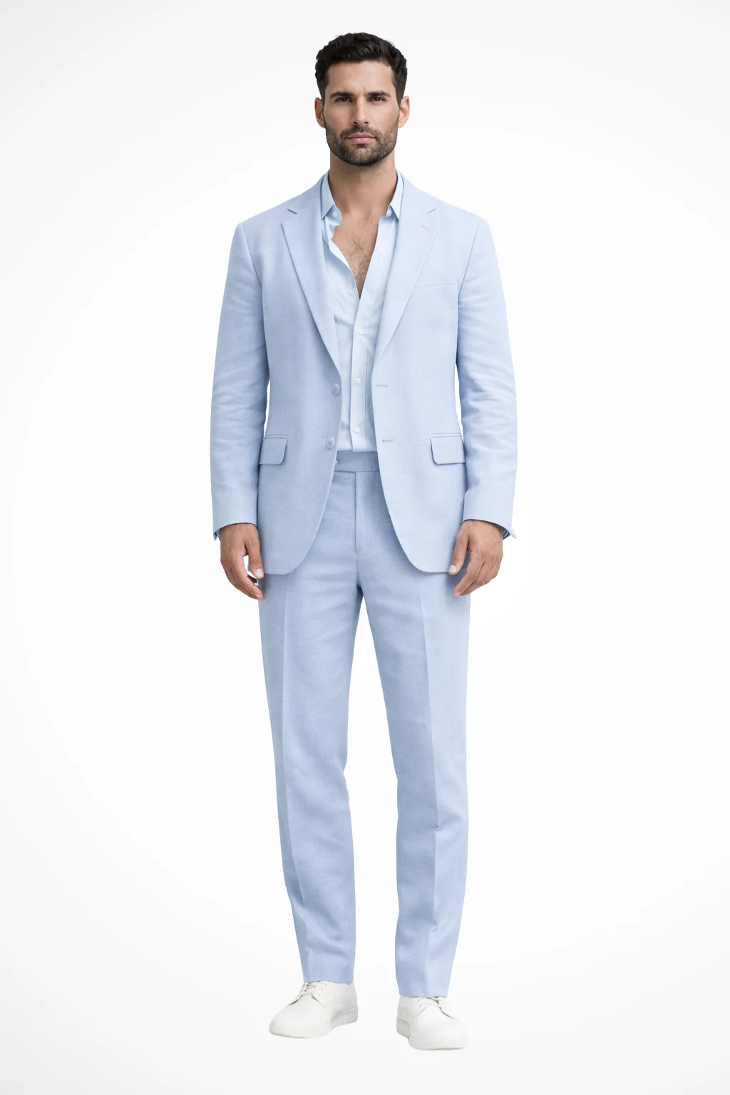 Monty | Men Relaxed Fit Linen Summer Wedding Guest Suit - Image 4