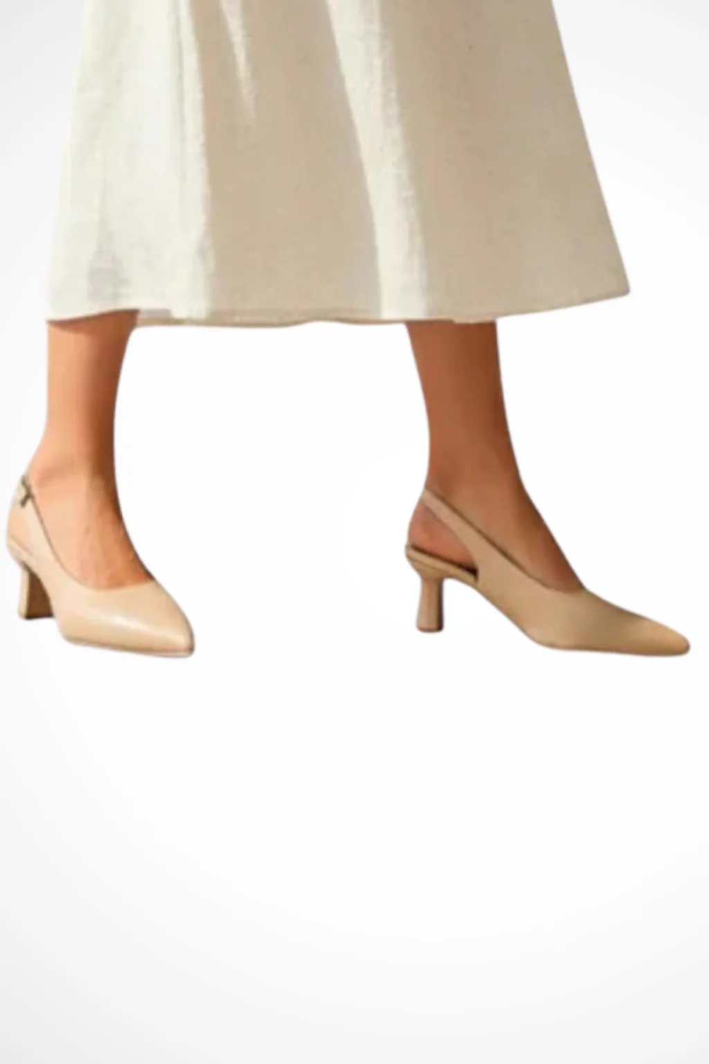 Octavia | Women Pointed Toe Slingback Kitten Heels - Image 6