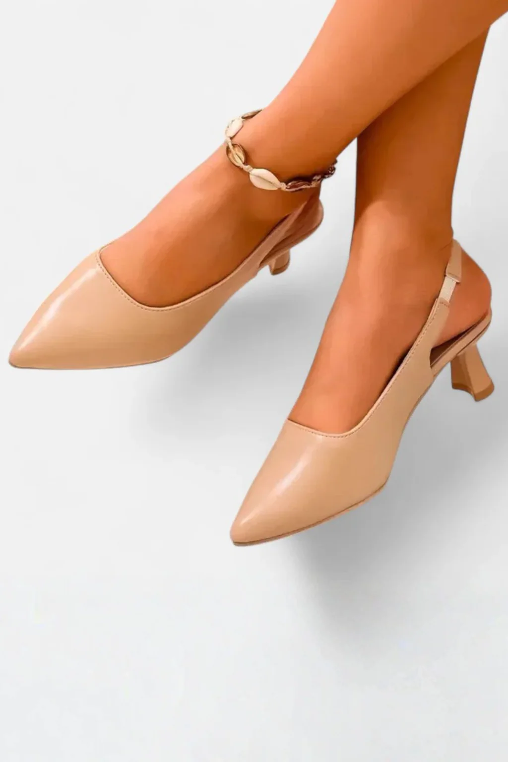 Octavia | Women Pointed Toe Slingback Kitten Heels - Image 7