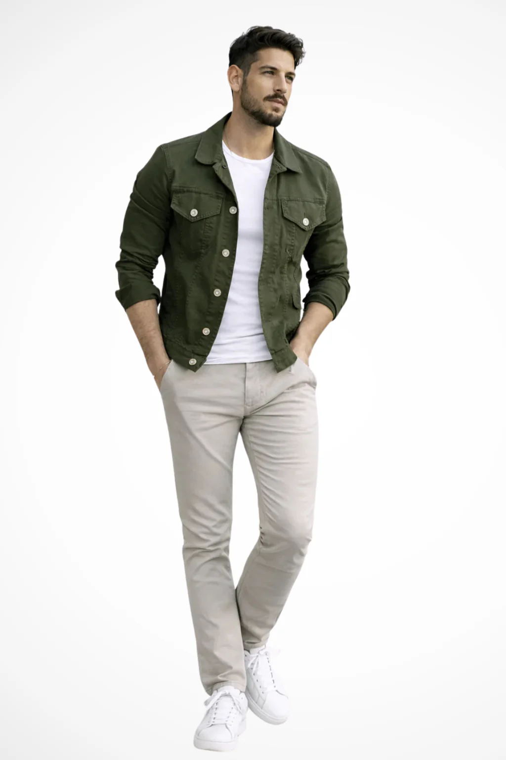 Reece | Men Slim Fit Button Up Denim Jacket - Image 4