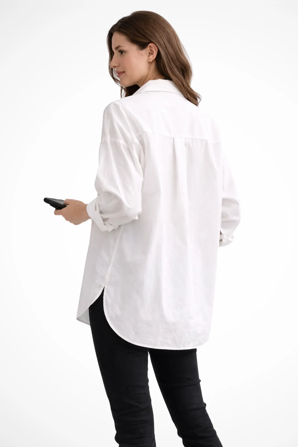 Selvyn | Women Oversized Button Down Long Sleeve Blouse - Image 3