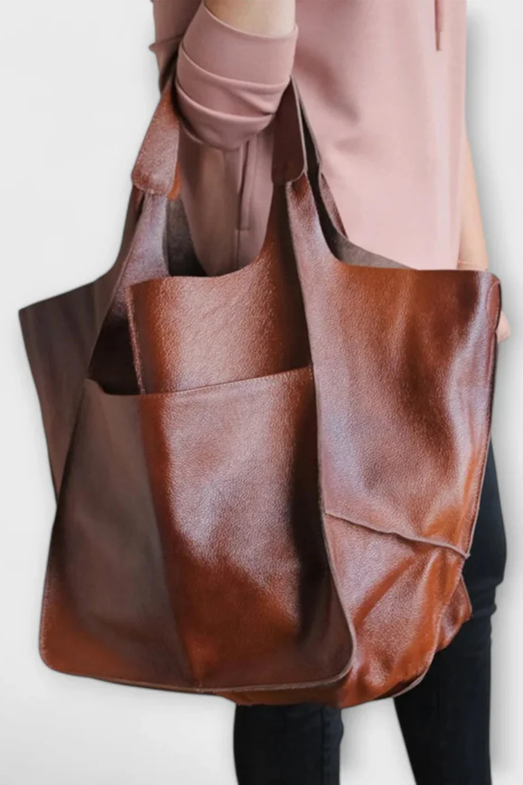 Solvane | Women Casual Slouchy Tote Bag - Image 12