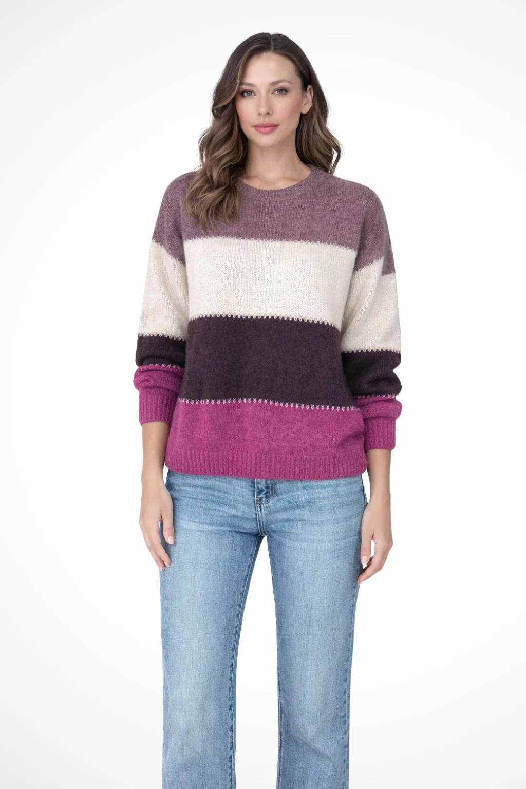 Tessara | Women’s Spring Colorblock Knit Sweater with Relaxed Fit - Image 5