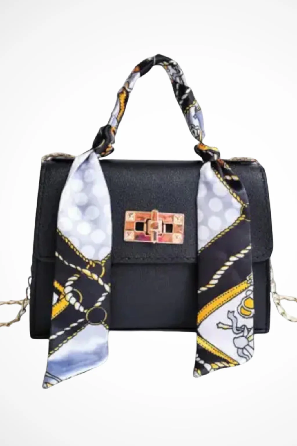 Velmira | Women Chain Strap Structured Handbag - Image 4